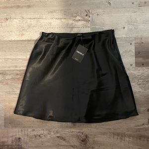Forever 21 Black Satin Skirt